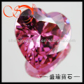 pink heart shaped 6*6mm loose cubic zirconia gemstones